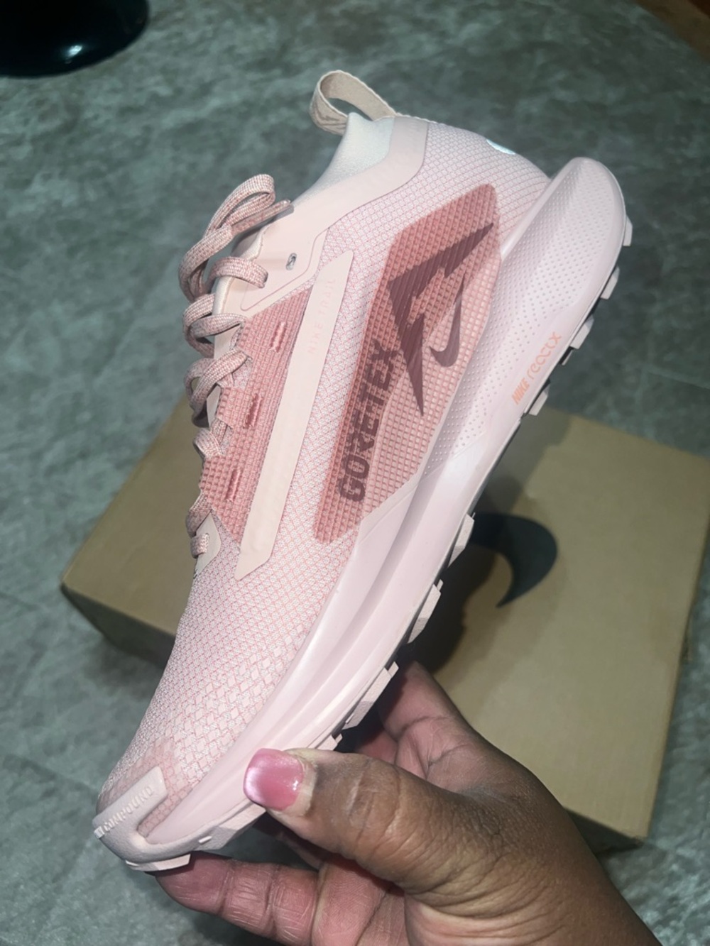 Nike Women’s Pink Trail Running Sneaker - Picture 2 of 5